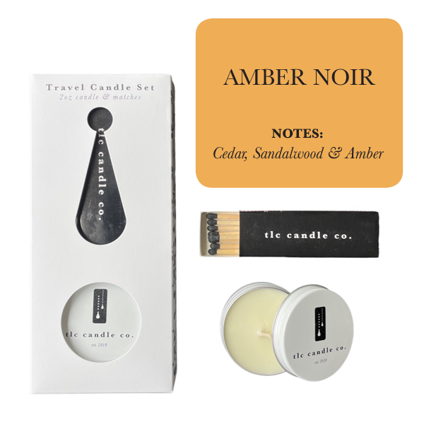 Amber Noir Travel Candle